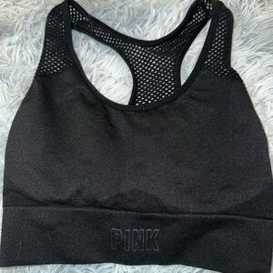PINK sports bra. BLACK. SIZE small.